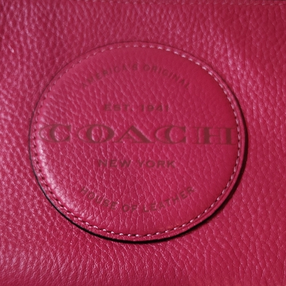 Coach Fuchsia Leather Wristlet - Picture 5 of 5